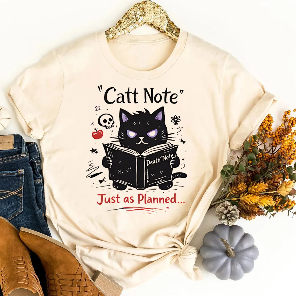 Death Note shirt femme cheap party baddie t shirt cute meme korean fashion grunge 2000s