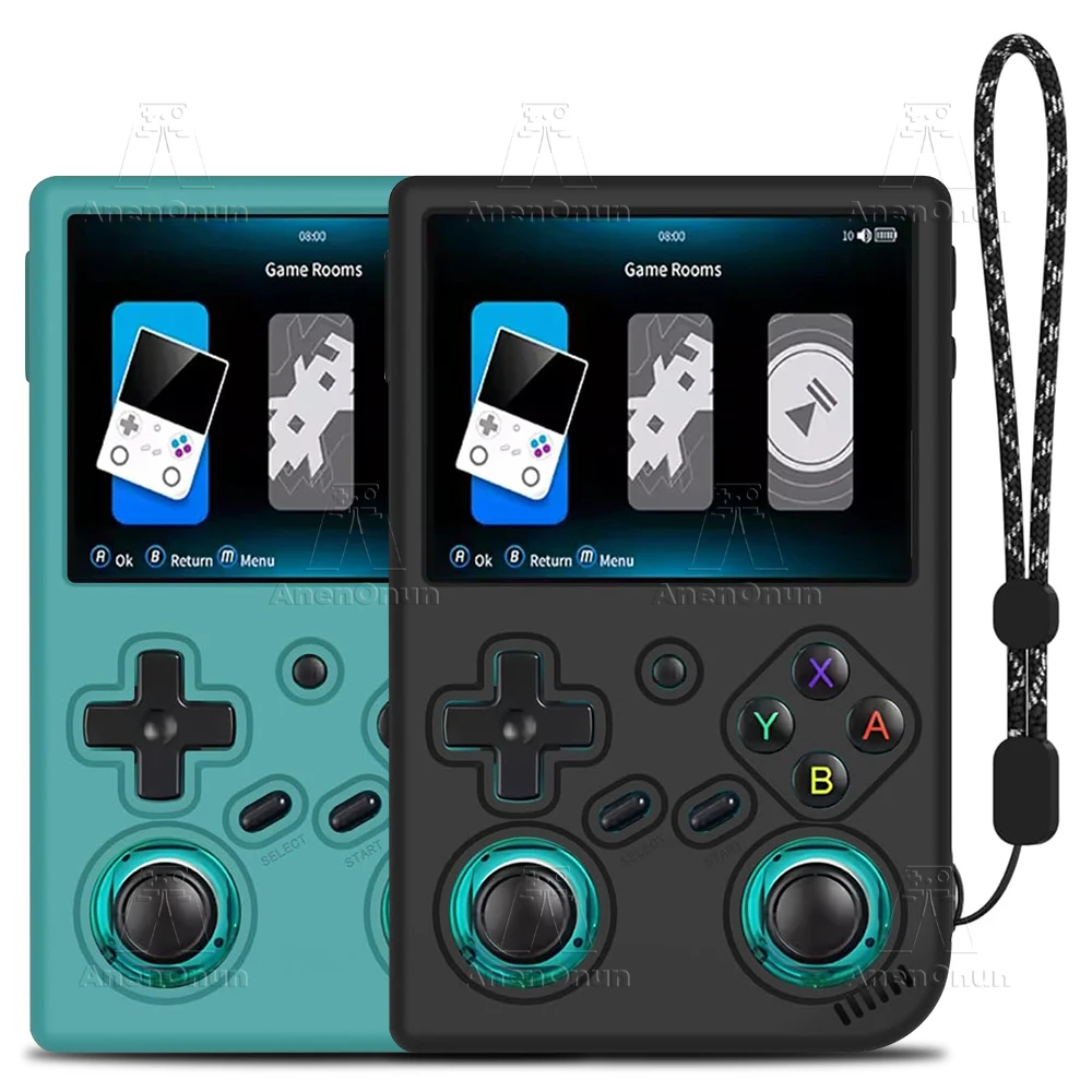 

Silicone Case for RG35XX Pro with Wrist Strap Full Fit Shockproof Anti-Scratch Non-Slip All-Round Protection Soft Shell Cover