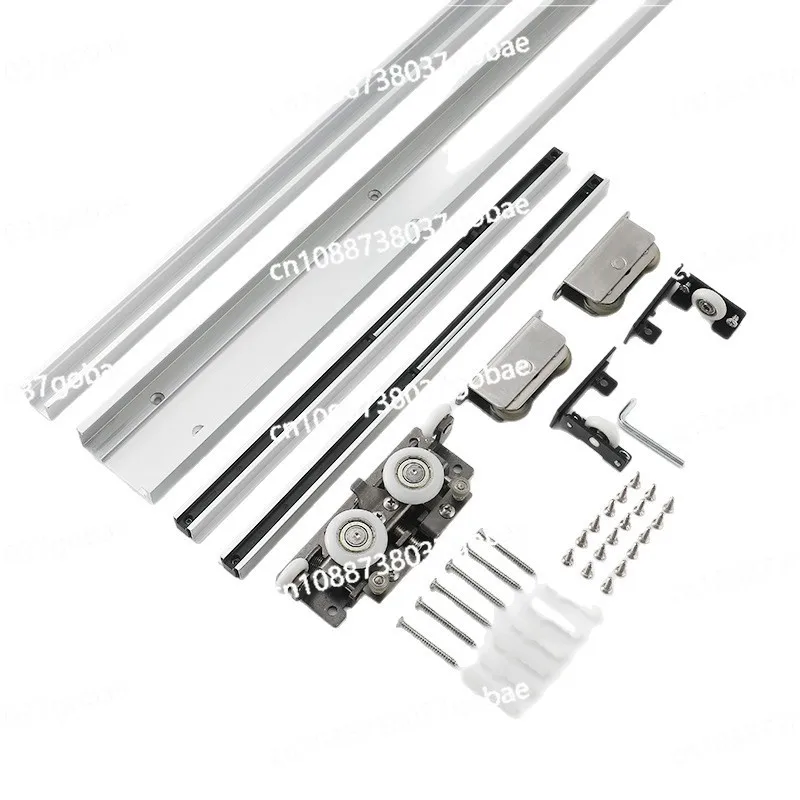 Hidden ghost door hardware accessories wooden door invisible sliding door load-bearing 100kg two-way buffer