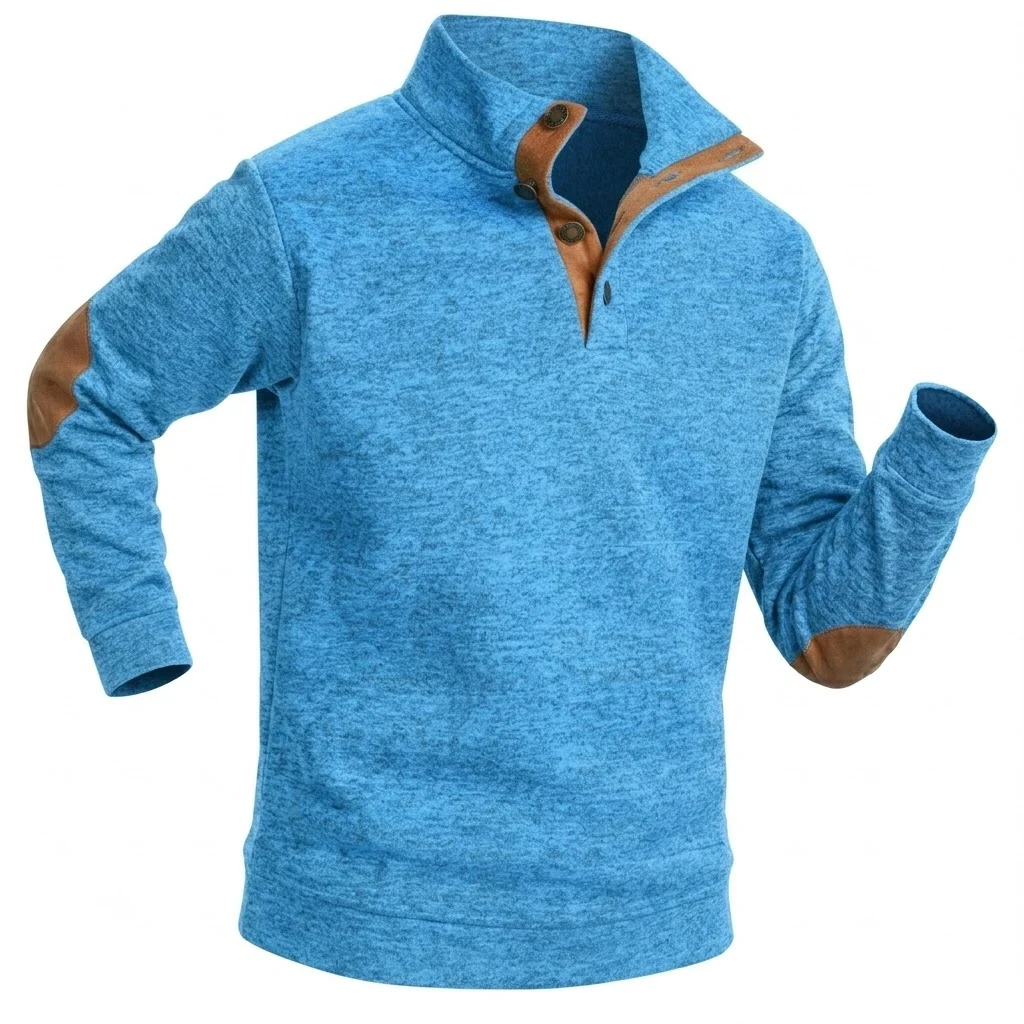 سترة رجالية بياقة قائمة وأزرار - مراجعة Outdoor Sport Hoodie وسعره