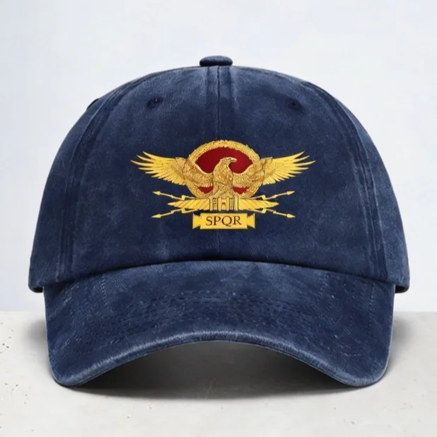 

SPQR Baseball Cap Roman Imperial Eagle Women Men Sports Adjustable Dad Hat Unisex Distressed Washed hats