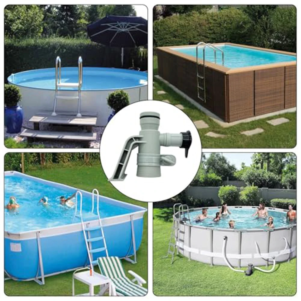 637R 12363 Adjustable Pool Hose Adapter with Plunger Valve Designed to Improve Water Flow Efficiency and Hose Compatibility