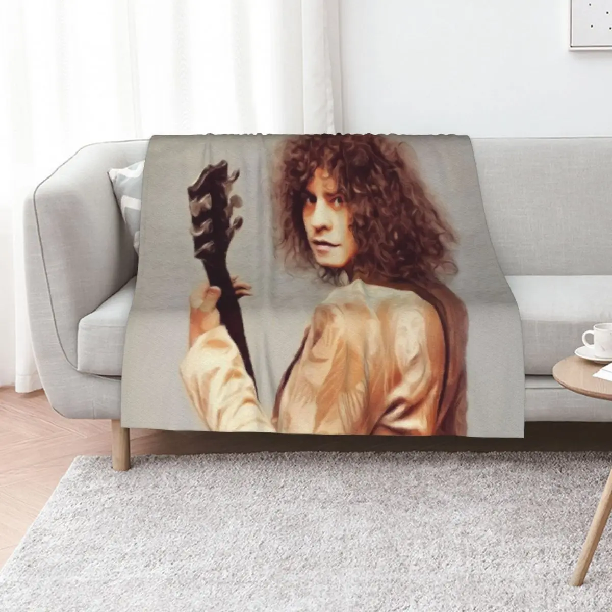 

Marc Bolan, Music Legend Throw Blanket Plaid on the sofa Blankets Sofas Of Decoration Vintage cosplay anime Blankets