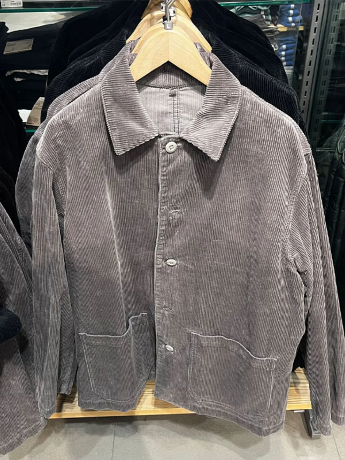 

Мужское вельветовое платье на весну и осень, повседневное мужское пальто из чистого хлопка с воротником irt Sle Top, свободный крой, длинное све