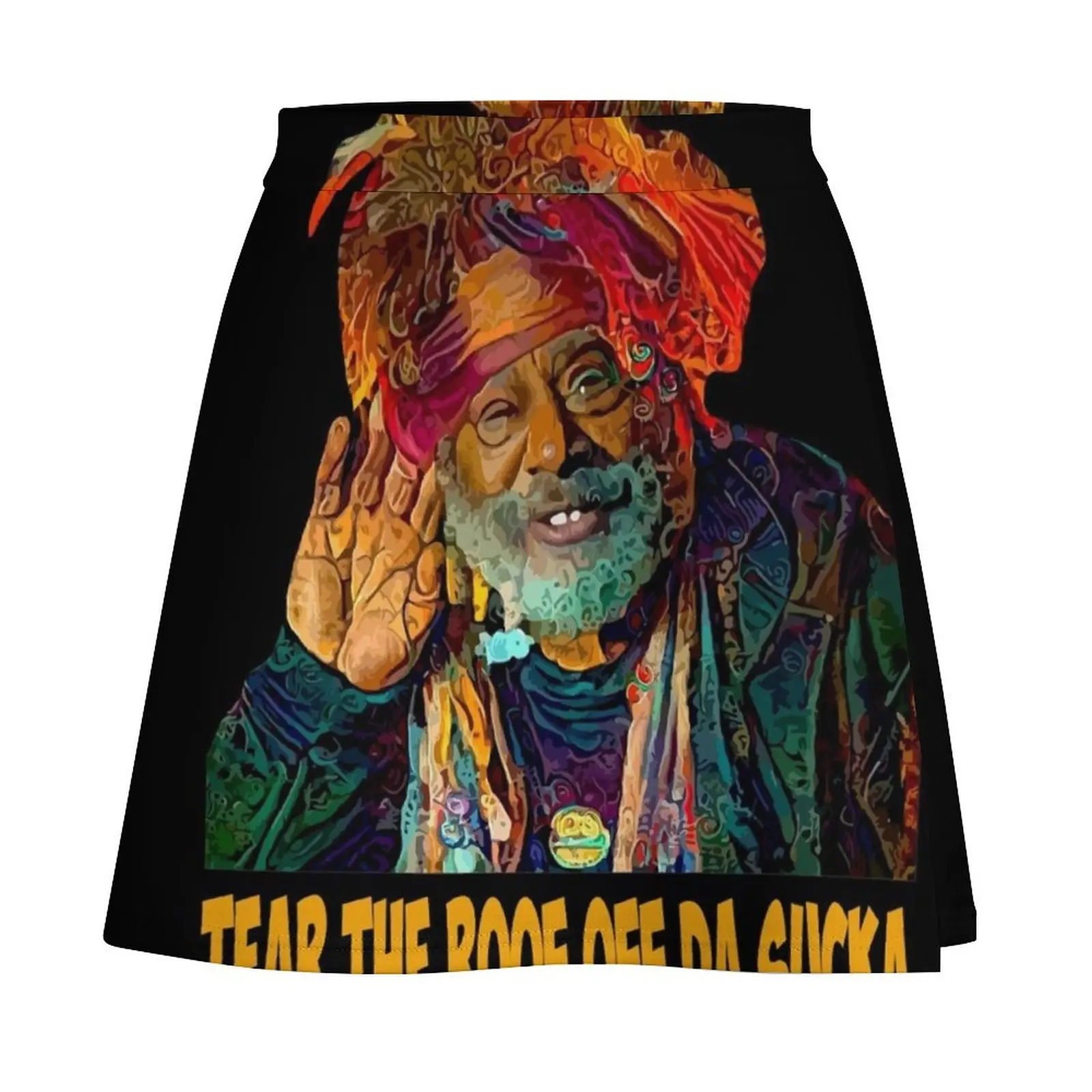 Tear the roof off da sucka george clinton color art gift Mini Skirt Female clothing Summer dress Mini Skirt