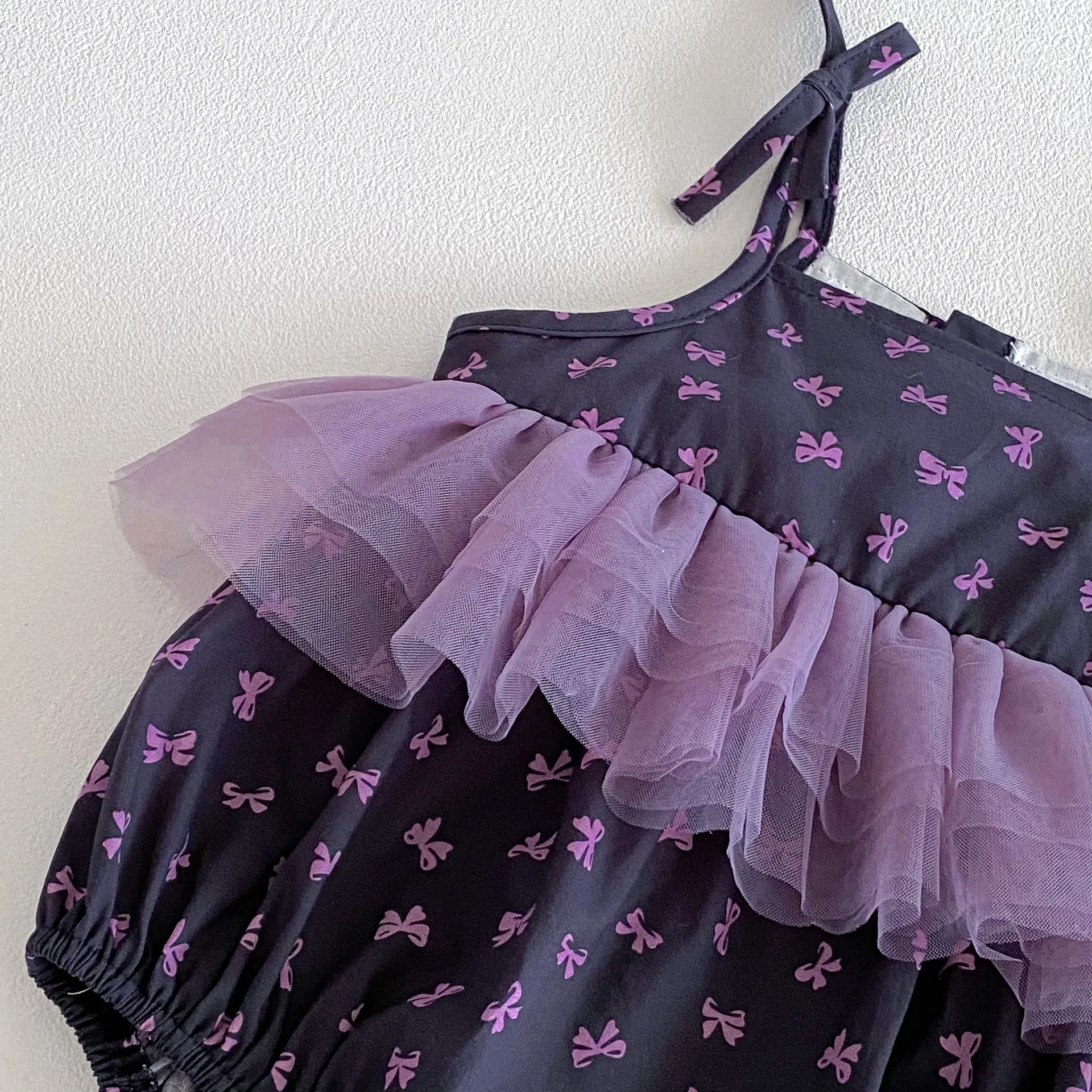 New Infant  Girls Fairy  Summer Printed Romper,  Newborn Princess Kids  Cute Party Birthday Dress  0-2T
