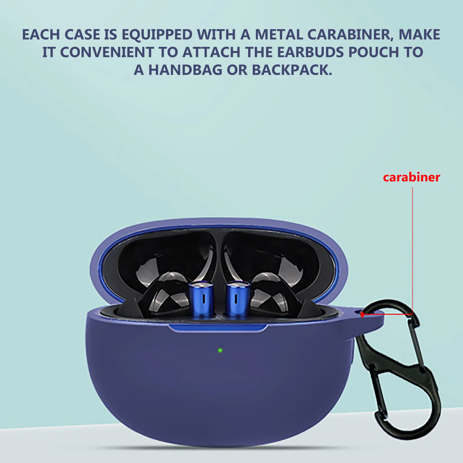 ซิลิโคนสำหรับ Realme Buds Air 3 Carabiner สติกเกอร์ผิวกรณีหูฟังอุปกรณ์เสริม