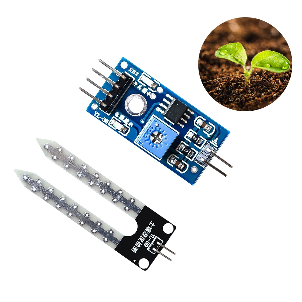 

Умная электроника, гигрометр влажности почвы, 5 В, модуль датчика обнаружения влажности почвы, высокая точность для робота, умного автомобиля