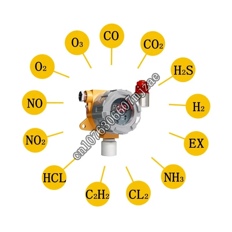 Factory wholesale price hcl gas detector with sound and luminous alarm Hydrogen chloride detector