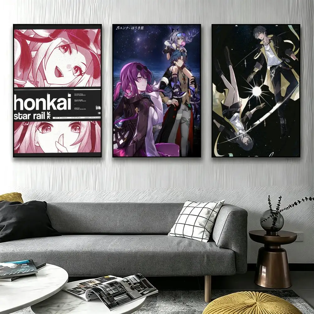Game Honkai Star Rail Poster Poster HD printing Sophisticated Style Wall Art Home Decor For Bedroom Living Room Creative Gift