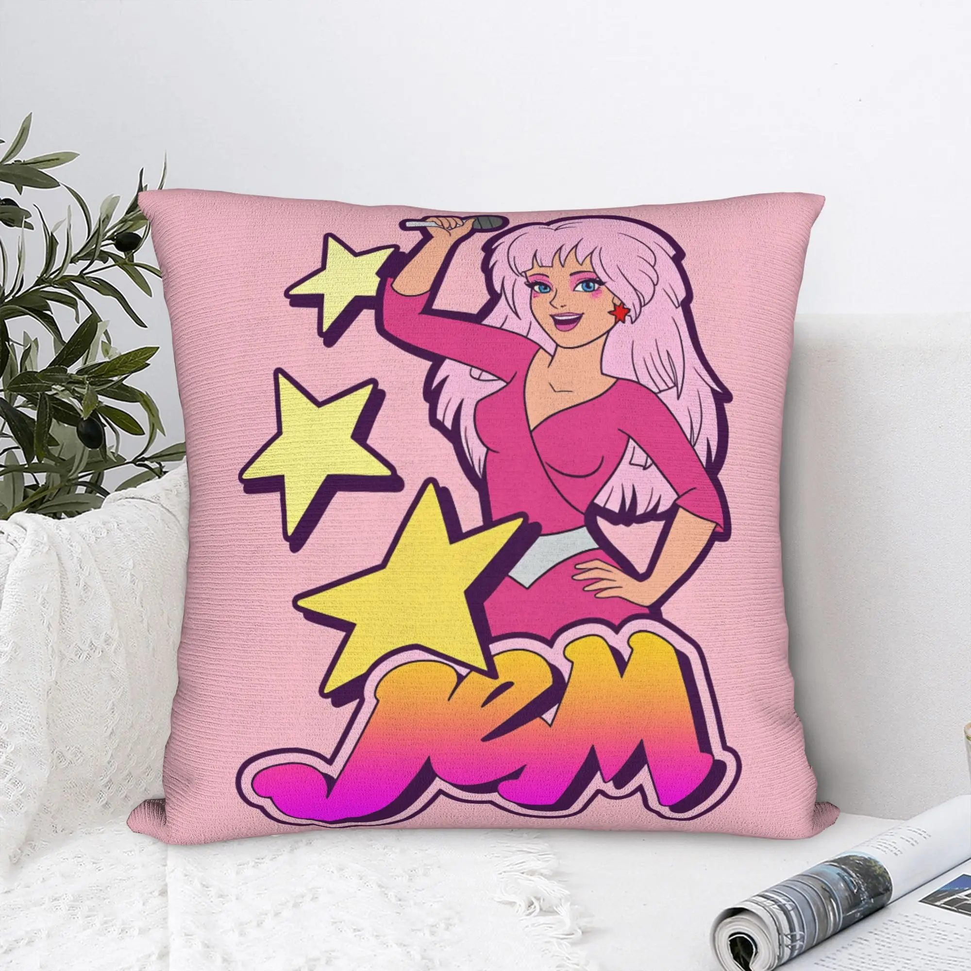 Kpop Jem and the Holograms Pillow Cover  Print Cushion Cover Fashion Pillow Case For Couch Sofa Bedroom