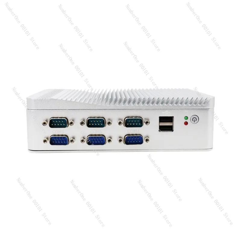 Industrial control mini computer dual network six serial port J4125 quad-core small host embedded mini industrial computer
