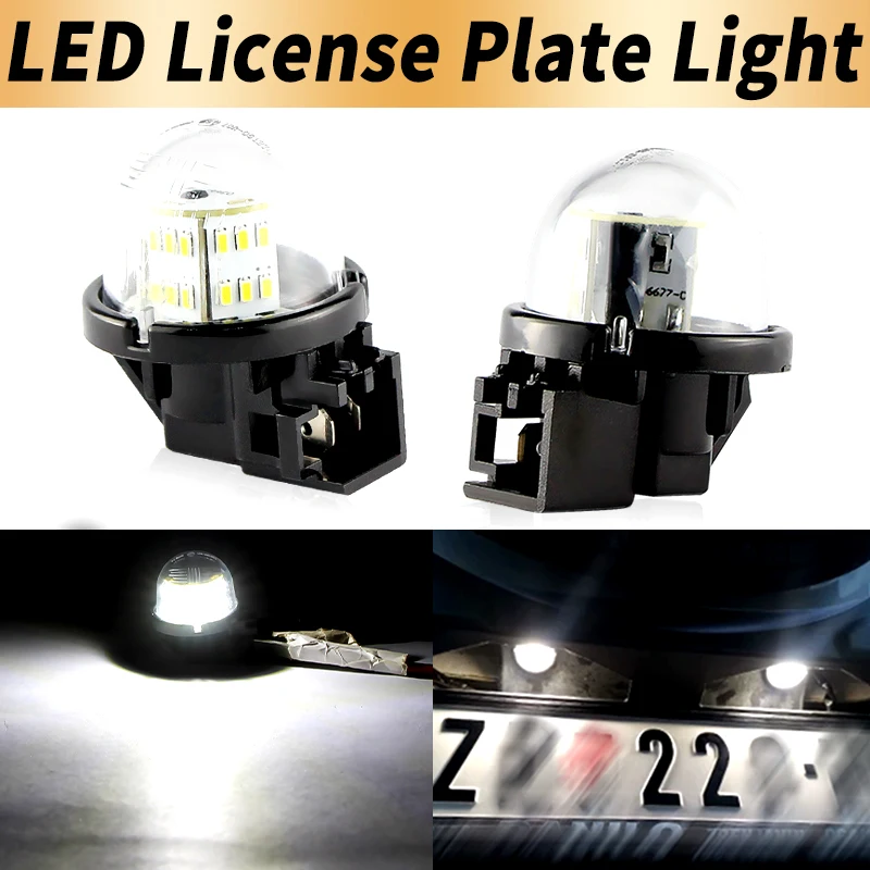 2PCS LED Number License Plate Lights Canbus For Suzuki Jimny JB23W 1998-2014 Alto 1998-2004 Carry 1999-2016 Wagon R 2000-2007