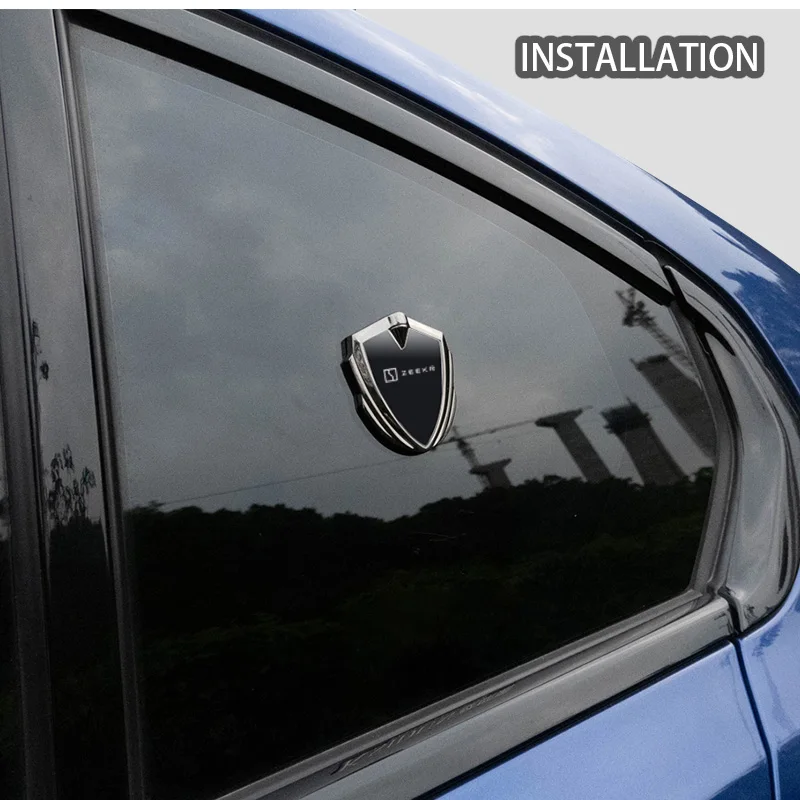 

For Zeekr 001 FR 009 X 7x Zeekr001 2024 2025 Accessories Car Body Metal Shield Decorative Sticker Modification Emblem