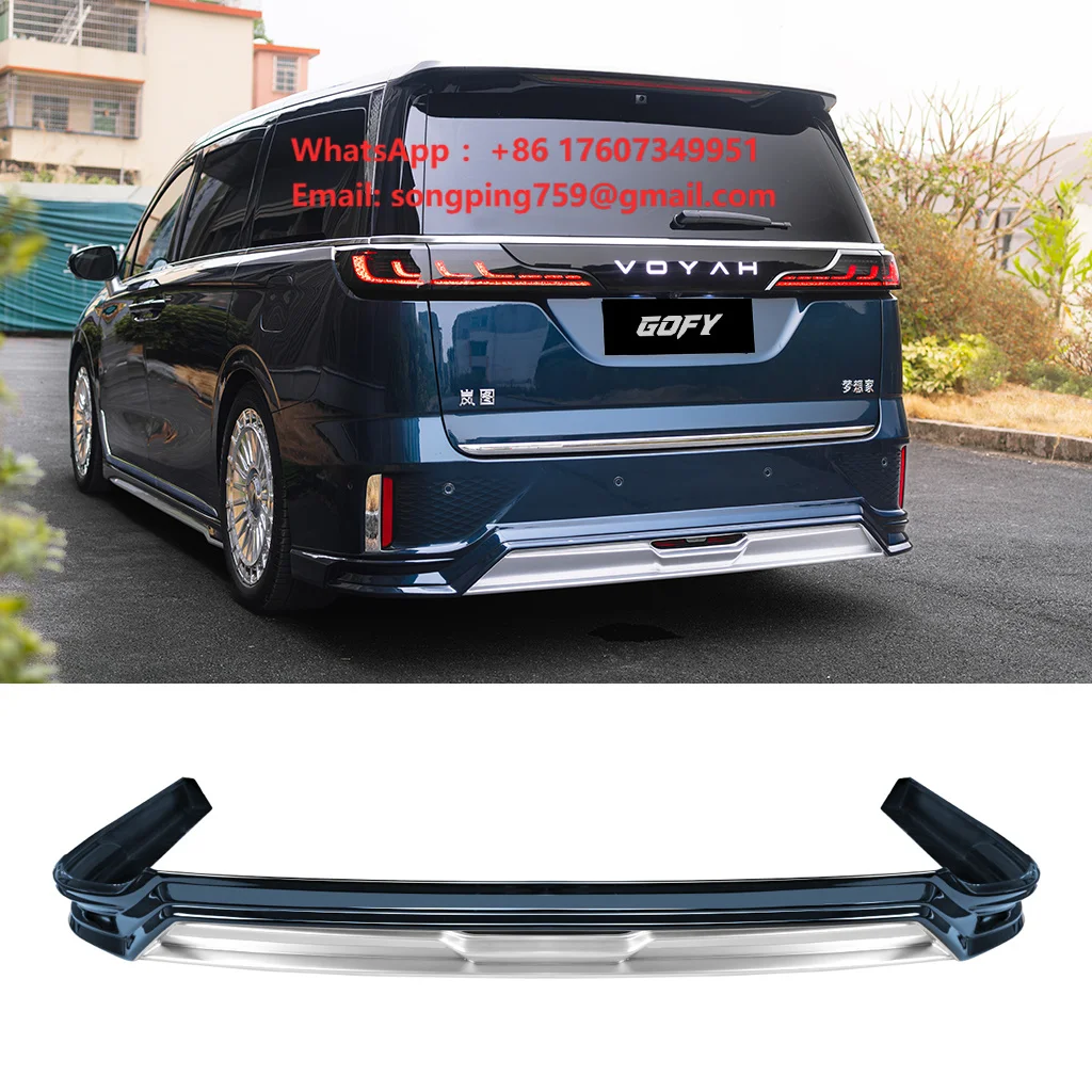 GOFY Custom PP Polished Rear Bumper for Voyah Dreamer MPV (2022-) Glue Tape/Screws Installation Upgrade