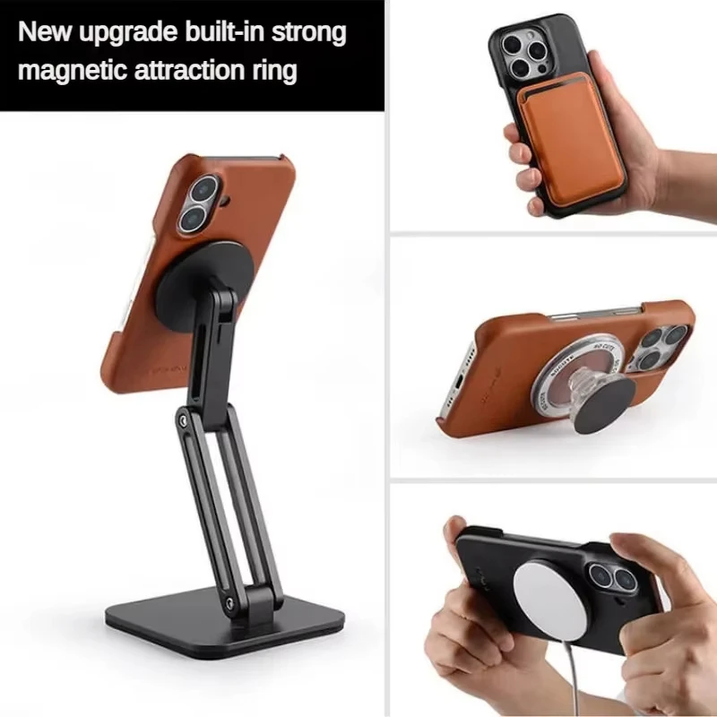

Чехол Melkco из натуральной воловьей кожи с маслом и воском для IPhone 17 Pro Max 17 Air 16 Pro, защитный чехол с магнитной зарядкой и защитой от падения