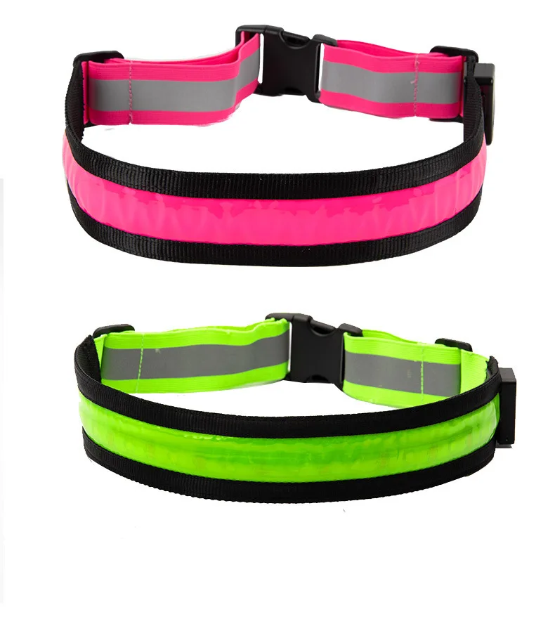 Rechargable Reflective Safty Belt LED Light High Visibility Safty Strap for Night Running Cycling Ridding Light Up