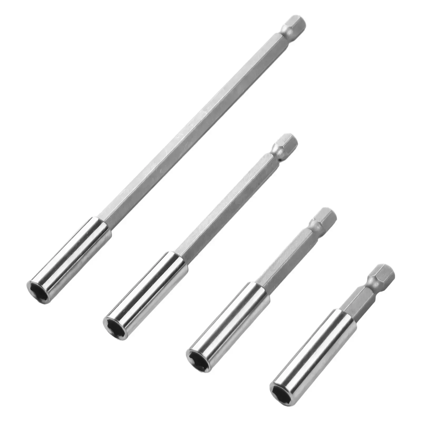 

4pcs 60/75/100/150mm Hex Rod Screw Bits Extended Connecting Rod Socket Extension Bit Long Handle Screwdriver Tip Holder Tool