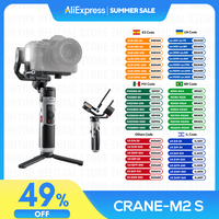 ZHIYUN Official CRANE M2S 3-Axis Mirrorless Cameras Gimbal Handheld Stabilizer for Sony Canon Action Compact Camera iPhone 14