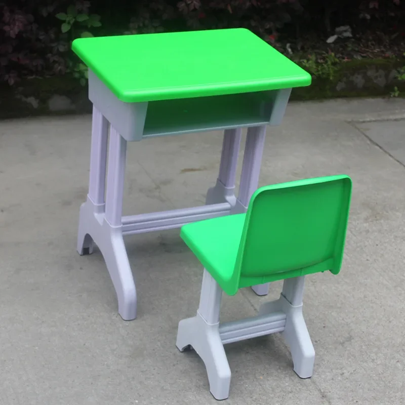 

Hot Sale Children Learning Plastic Table And Chair Set Kid Desk Set for kindergarten