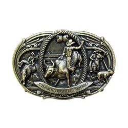 Bull belt buckle Western cowboy