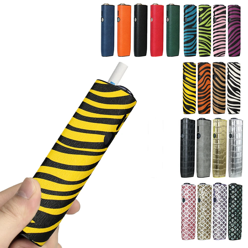 JINXINGCHENG  Zebra Crocodile Leather Case for IQOS ILLUMA ONE Replaceable Smoking Box for ICOS I LUMA ONE Accessories 23 Colors