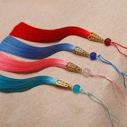 3pcs/lot 16cm Enamel Tassel Polyester Wire Chinese Wind Curtain Accessories Car Decoration DIY Jewelry Making Accessories