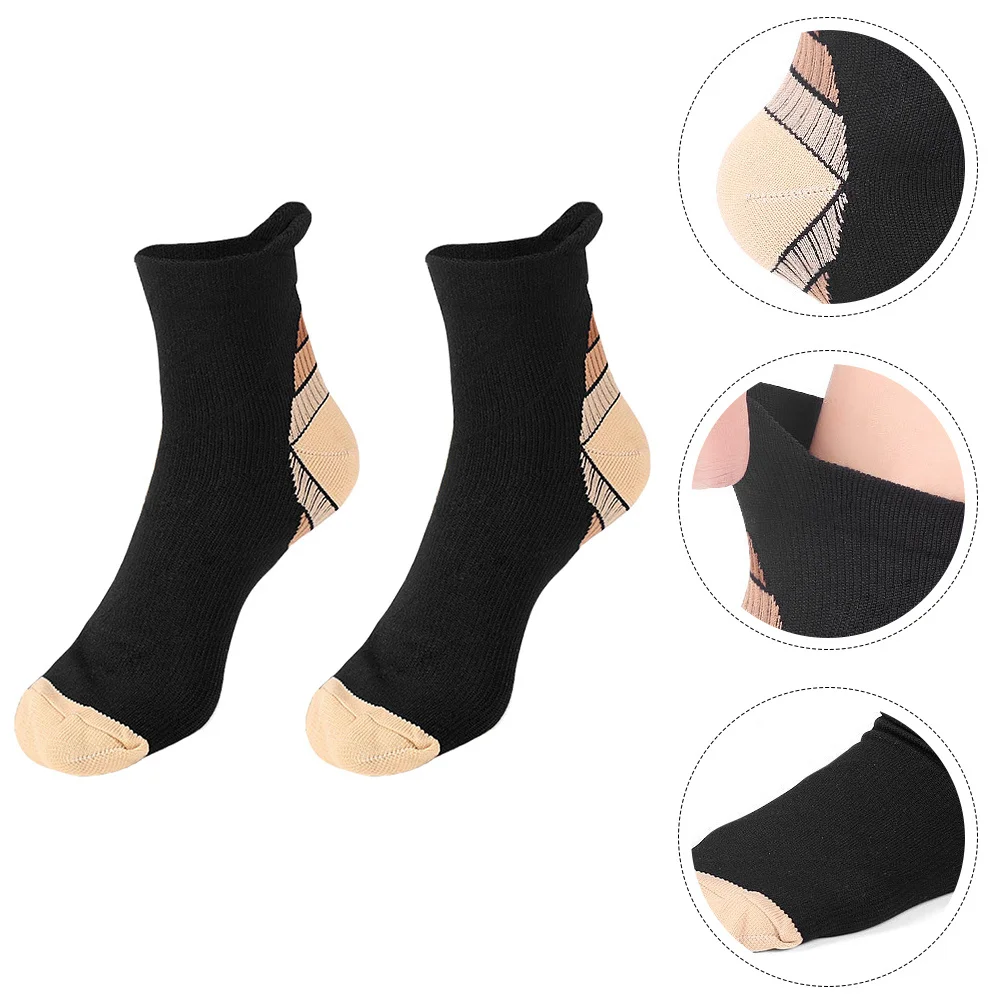 1 زوج مخطط جوارب رياضية مرنة دافئة تنفس متوسطة طول الأنبوب الجوارب سميكة عدم الانزلاق التحكم في الرطوبة إطلاق العرق #6