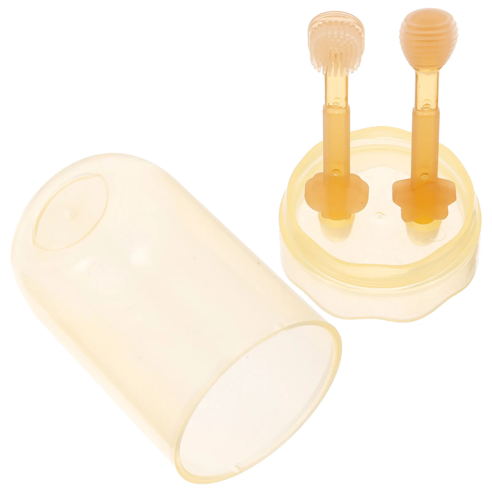 

Набор силиконовых щеток для чистки языка младенцев, мягкий инструмент для ухода за полостью рта новорожденных, очиститель языка, средство для чистки полости рта, зубная щетка для новорожденных