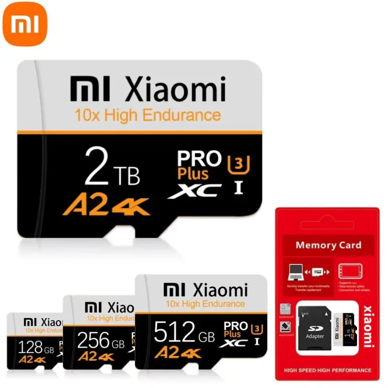 Original Mijia Xiaomi Micro TF SD Card 2TB High Speed 1TB TF SD Memory Card 1TB 512GB Flash Card Gift For Computer Camera Psvita