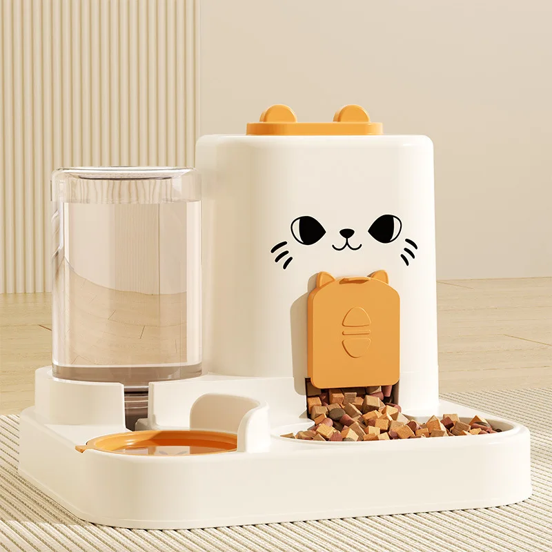 

2 In 1 Feeder Drinking Fountain Automatic For Pets Large Capacity Durable Pet Feeding Bowls For Cats Dogs Automatic