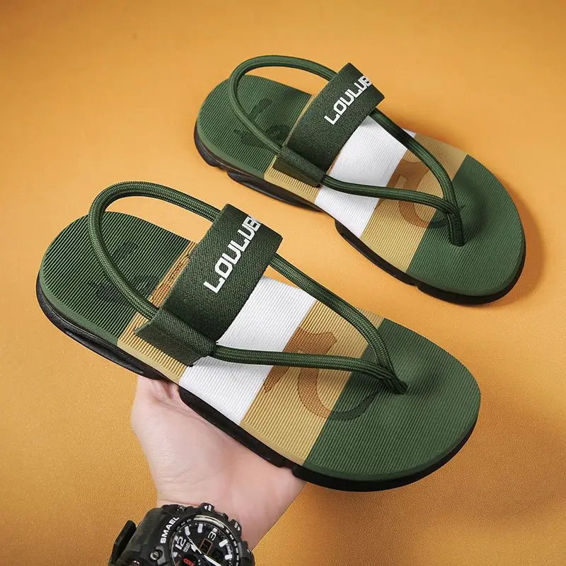 Asgard Summer New Sandals For Men Trendy Platform Beach Shoes Outdoor Male Casual Flip-Flops Non-Slip Wear-resistant Home Slides