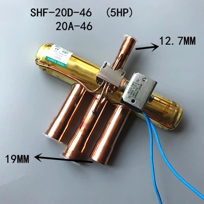 Sanhua Four-Way Heat Pump Reversing Valve With Coil AC220V 1-5P Air Conditioning