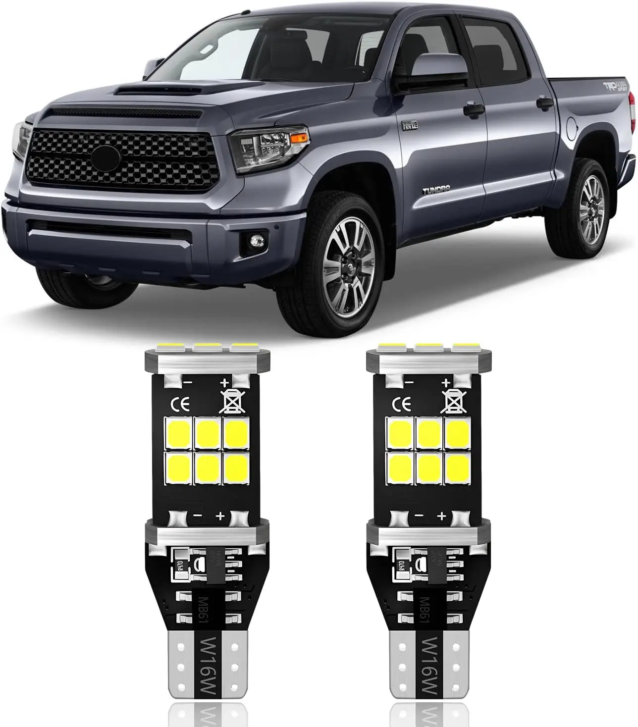 

T15 921 912 906 LED Bulbs 2835 Chipsets Compatible with 2007 2008 2009 2010 2011 2012 2013 Toyota Tundra Back Up Reverse Lights