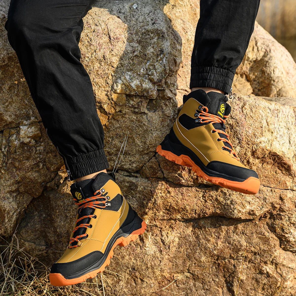 أحذية أمان أحذية بمقدمة فولاذية للرجال أحذية عمل مقاومة للانزلاق ومضادة للثقب ومضادة للسحق أحذية رياضية للعمل أحذية واقية #3