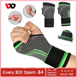 1pc Breathable Bandage Fitness Wrist Palm Support Weight Lifting Wrist Wraps Bandage Gym Training Men Hand Guard Wristband