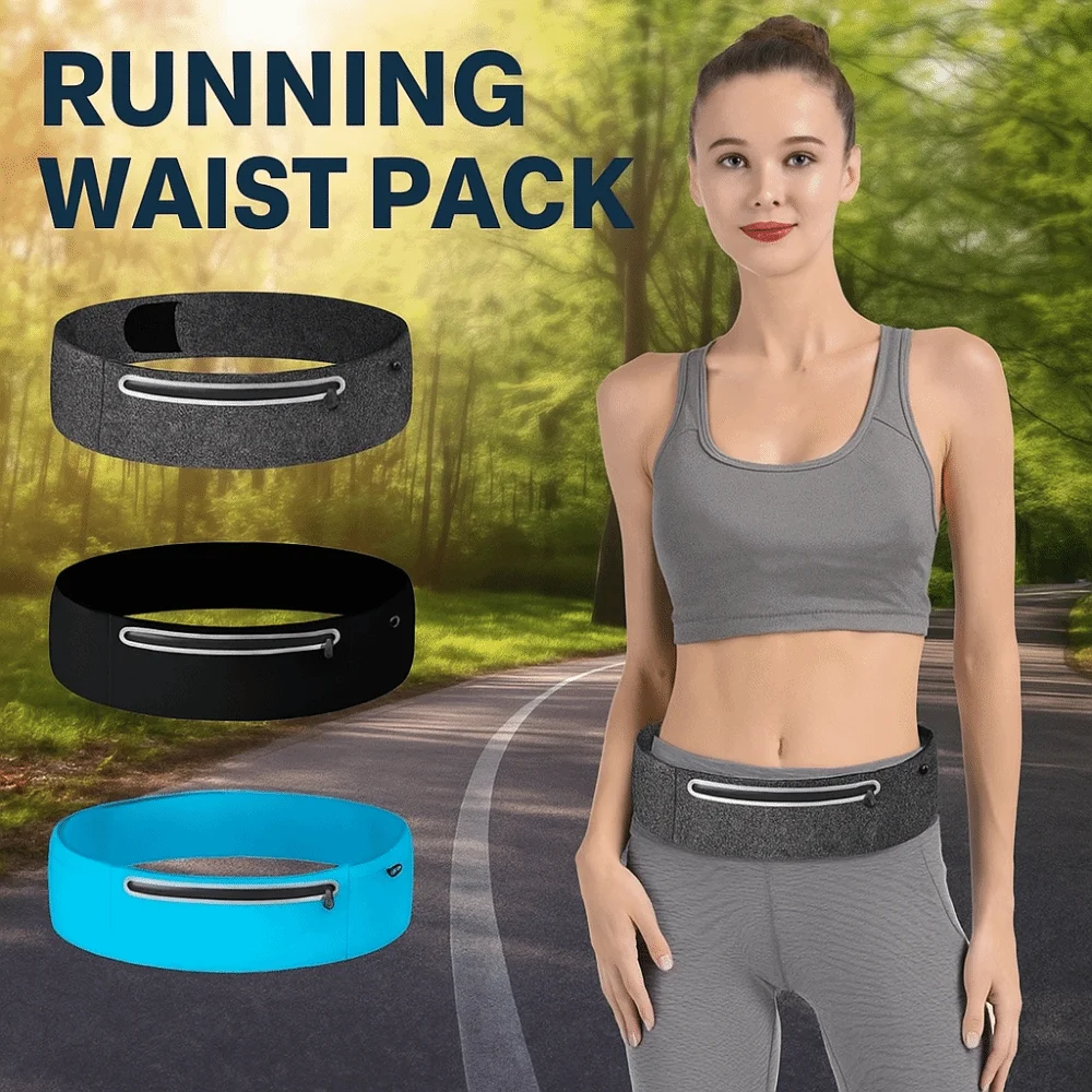 

Ultra-Thin Sport Mobile Waist Bag Close Fitting Multifunctional Running Waist Bag Lightweight Large Capacity Sports Phone Bag