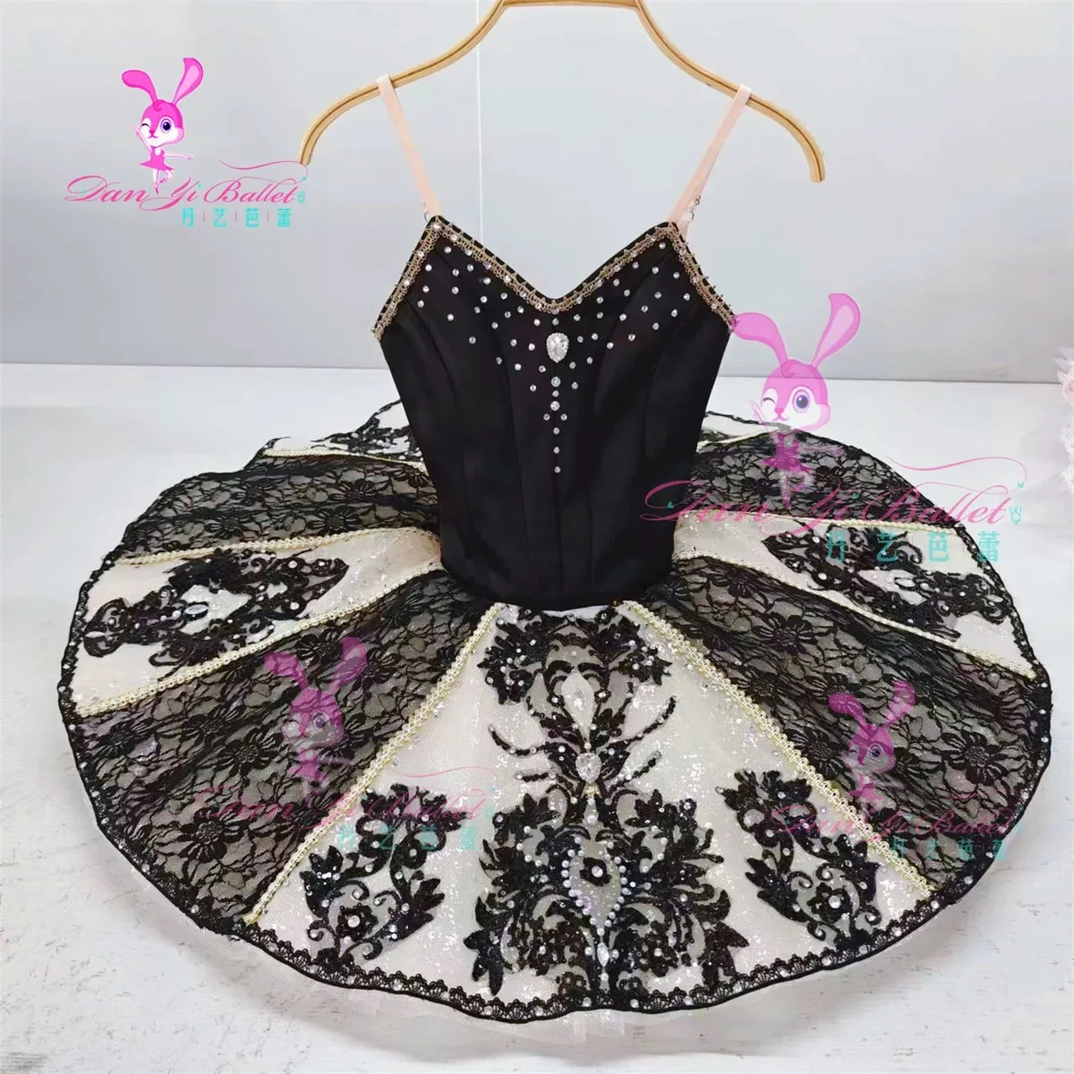 Danyi professional black Esmeralda ballet dress tutu dress competition customized adult children