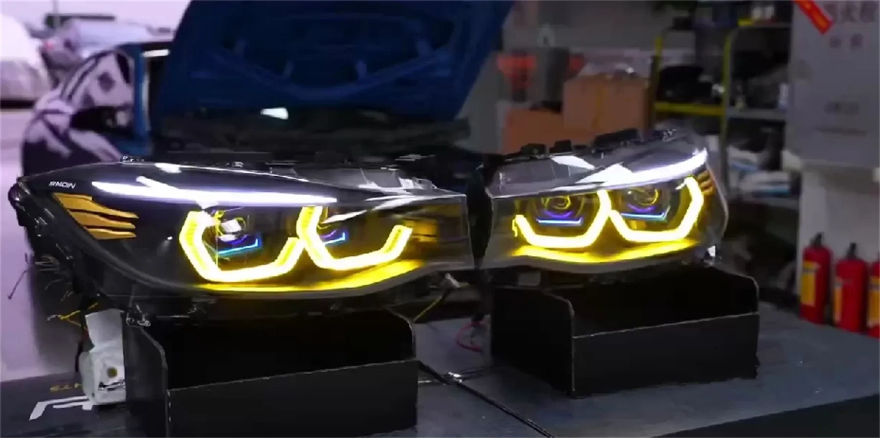 

Автомобильная светодиодная фара для BMW 3 серии GT F34 OSS, передняя фара дневного света, DRL, ближний свет, указатель поворота