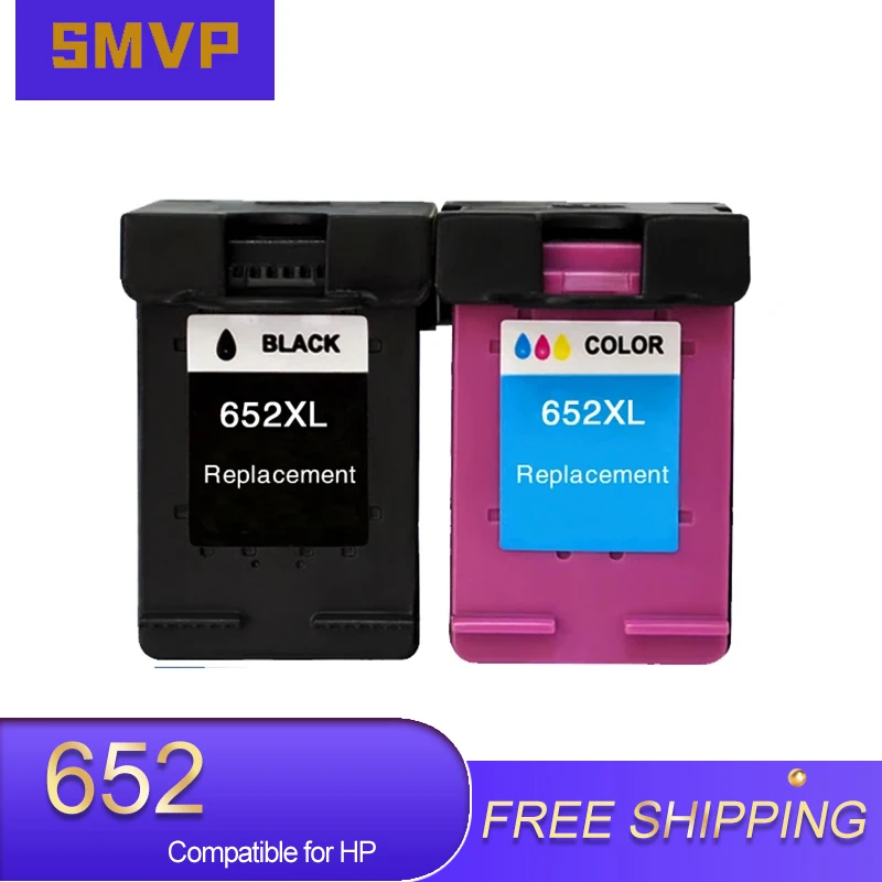 1SET Compatible ink cartridge 652 652XL For HP Deskjet 1115 2135 2136 2138 3635 3636 4536 4535 printer