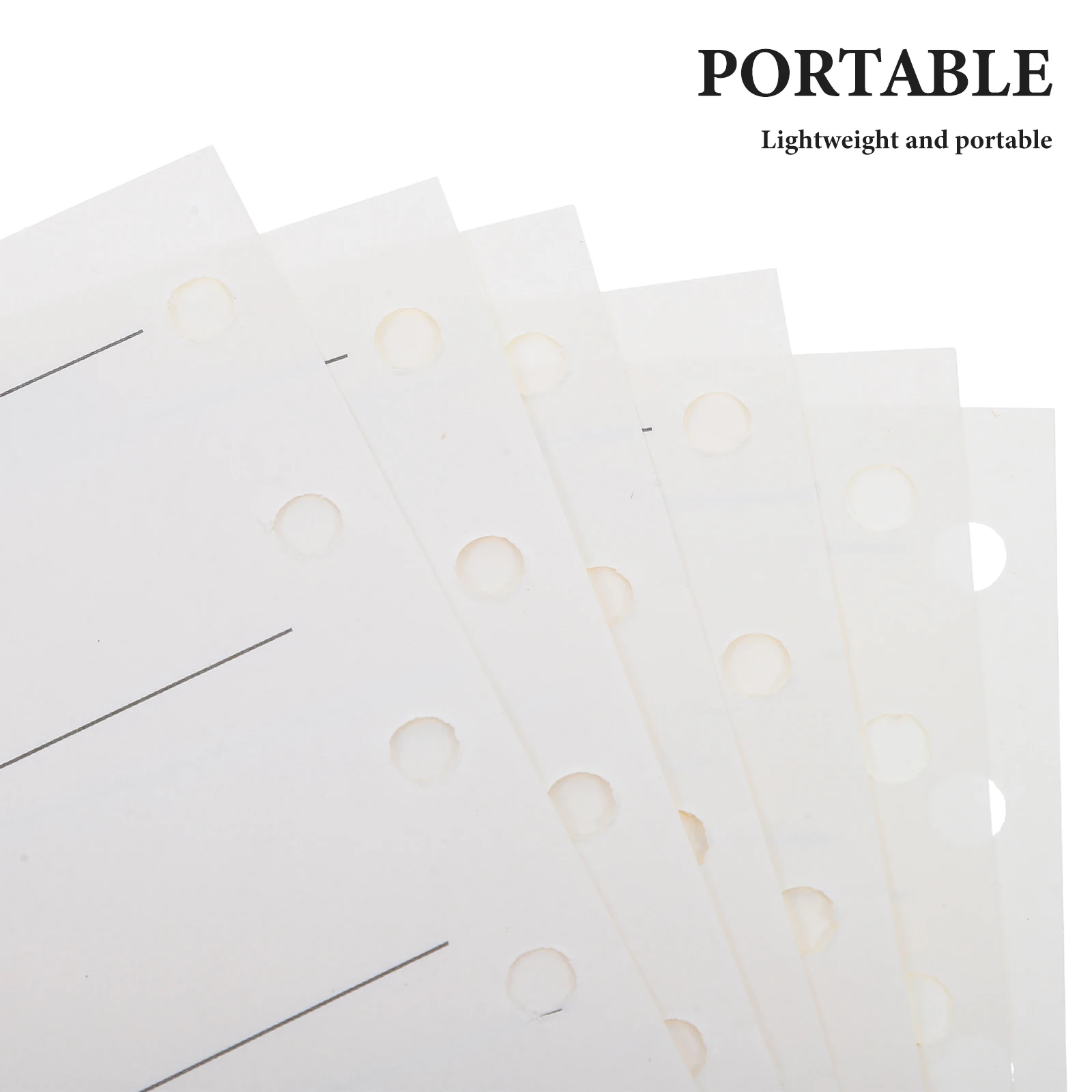 200 pezzi A7 ricariche per agenda settimanale 6 inserti per raccoglitori ad anelli 120 g/m2 carta fronte-retro per ufficio studio viaggi inserti per pianificatore a 6 fori