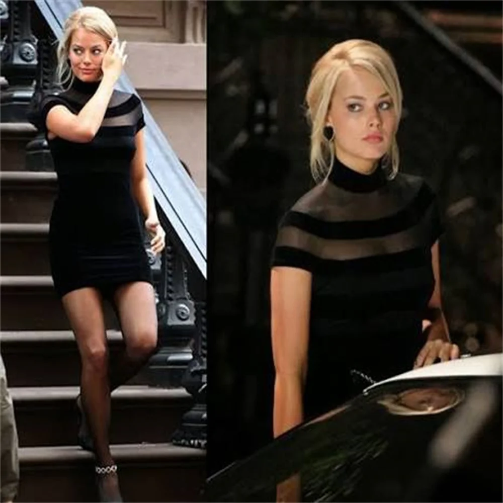 The Wolf of Wall Street Cosplay Naomi Belfort Kostüm Schwarzes Kleid Halloween Karneval Party Outfit