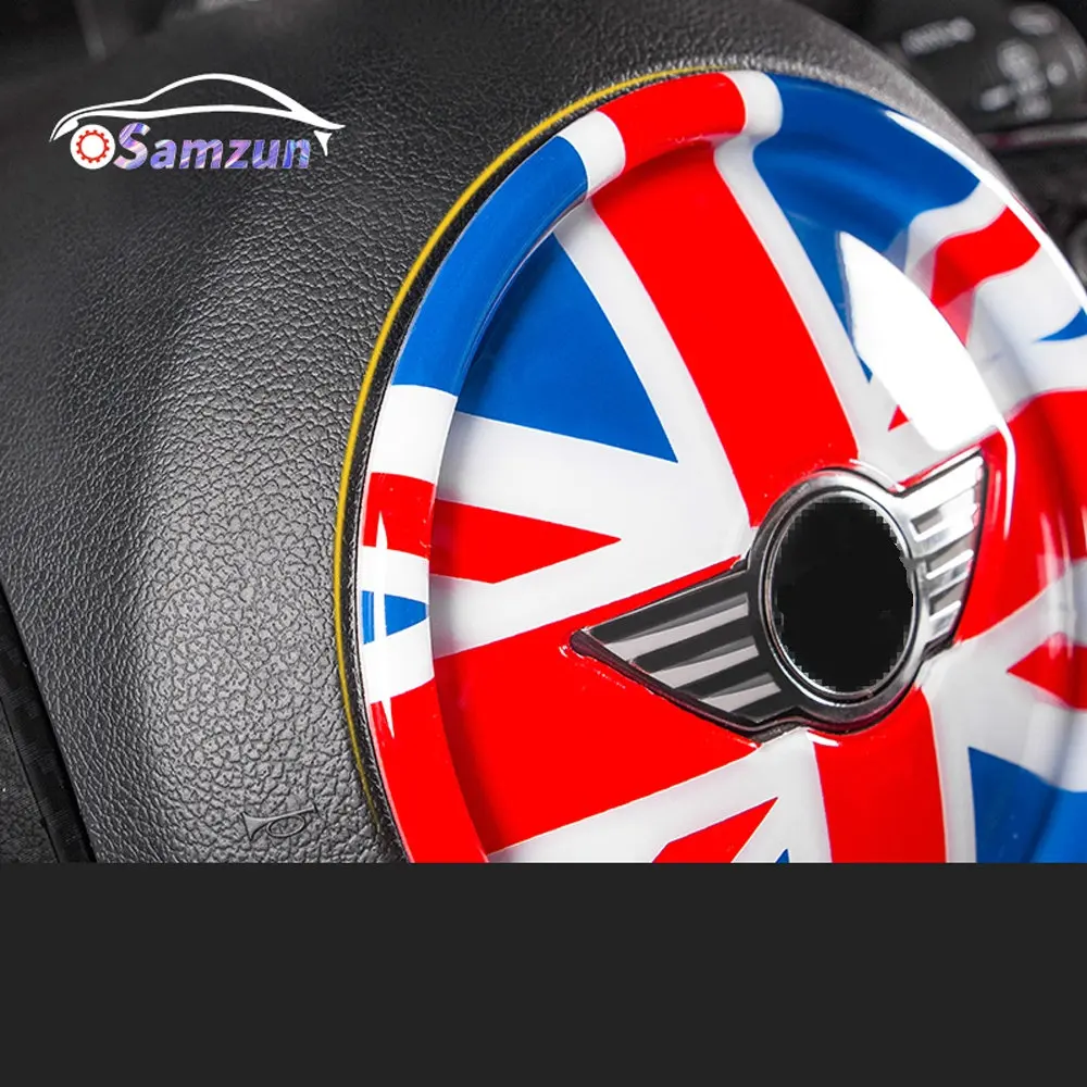 For MINI Cooper F55 F56 F57 Countryman F60 F54 Car Steering Wheel Center Cover Panel Styling Sticker Car Interior Accessories