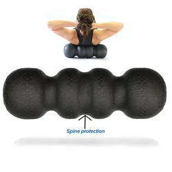 Rolo de espuma amendoim para costas e pescoço massagem, alta densidade Yoga Roller, recuperação muscular, tecido profundo, EPP, 45cm