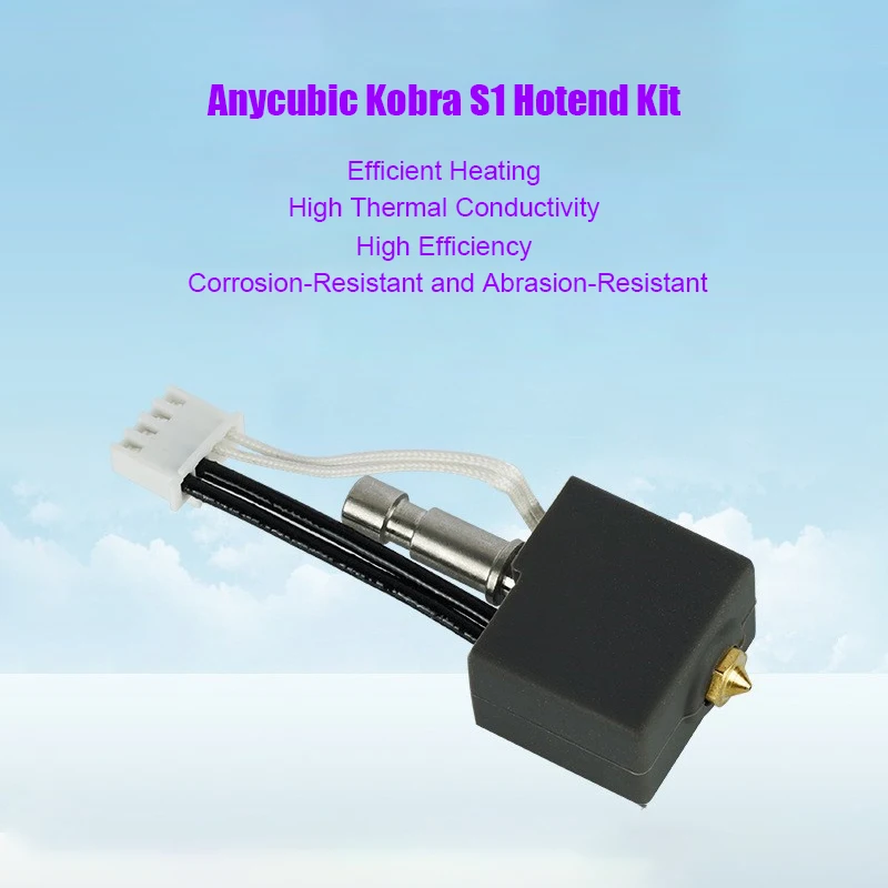 

Обновление Hotend для комплекта Hotend экструдера Anycubic Kobra S1C — высокоскоростное латунное сопло с прямым приводом и прецизионная печатающая головка в сборе