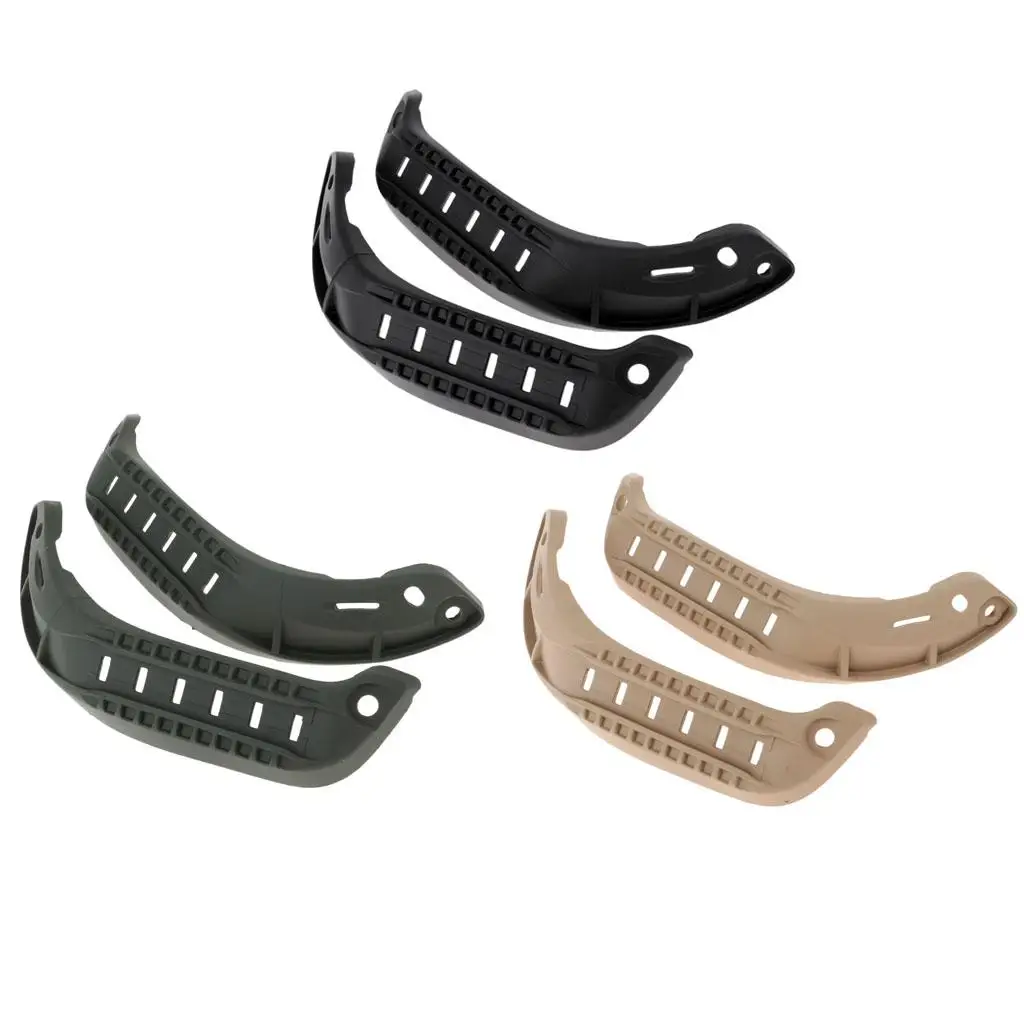 MICH ヘルメット アクセサリー キット ヘルメット サイド レール ガイド、ブラック/グリーン/タン