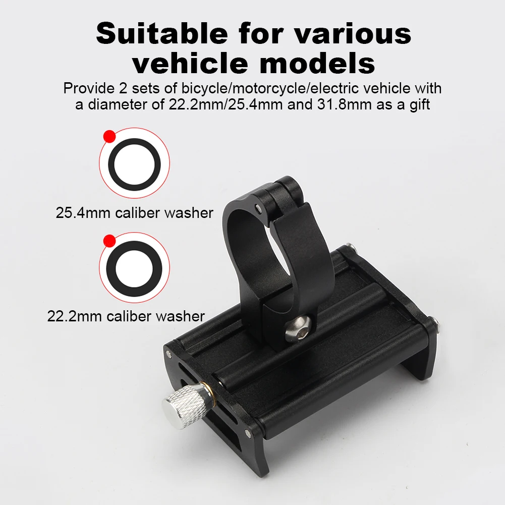 دراجة سماعة الهاتف جبل إرفاق سريع/فصل سكوتر كهربائي حامل هاتف سبائك الألومنيوم ل 2.16 إلى 3.93 في الهاتف الذكي #3