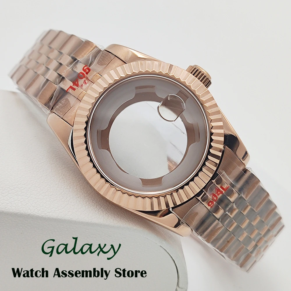 31MM NH05 Fluted Curved Sapphire Glass Stainless Steel Waterproof Watch Case for Ladies Women Fit NH05 NH06 Movement