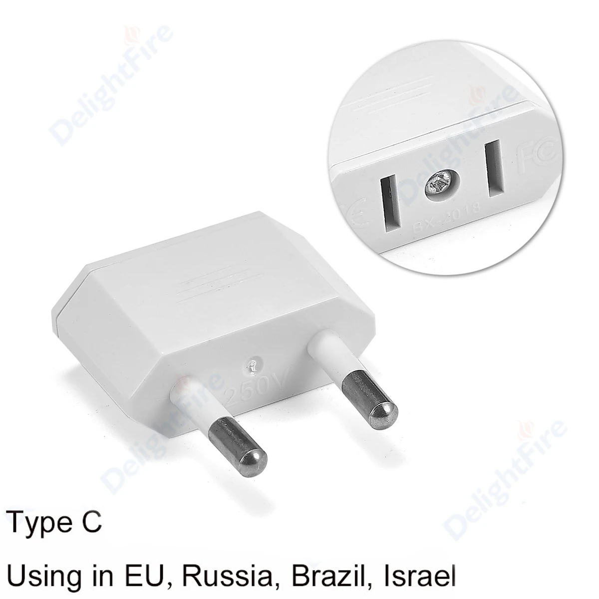 US To EU Plug Adapter American China To Euro Europe European Travel Power Adapter 2 Round Plug Electrical Socket Converter CE