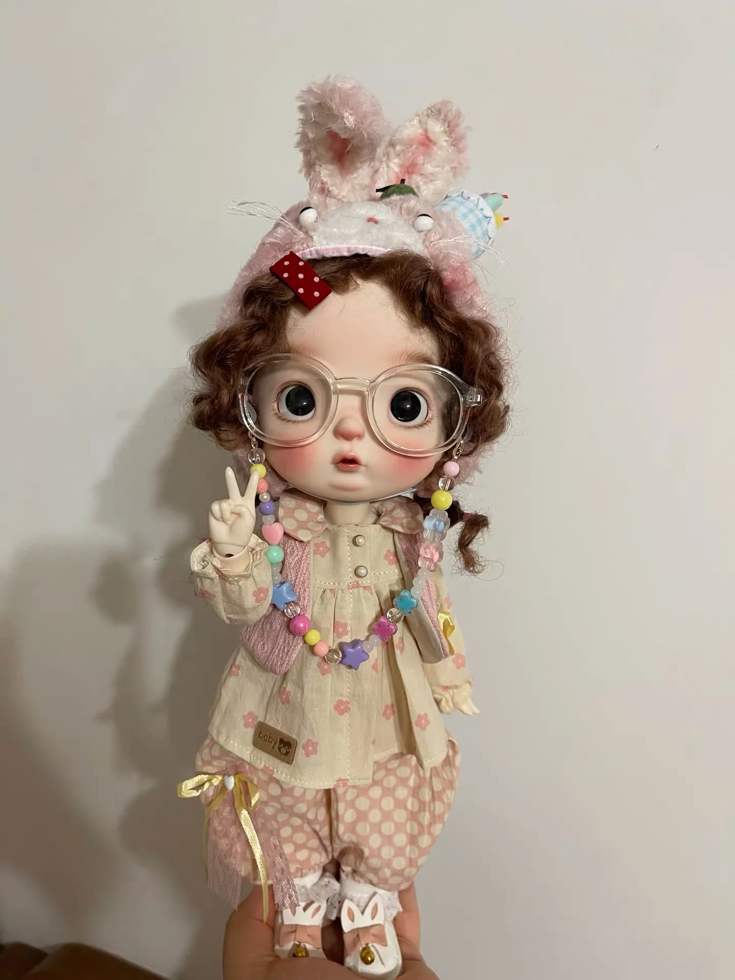 (الخزون النهائي) دولا ملابس دمى فستان الوردي زهرة تنورة بنطلون Azone Licca ICY JerryB 1/6 Bjd إكسسوارات دمي